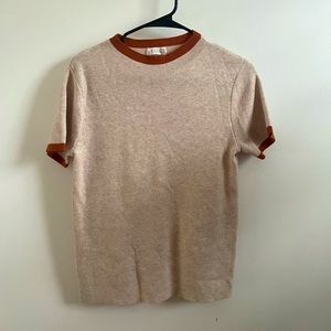 Roolee short sleeve ringer sweater